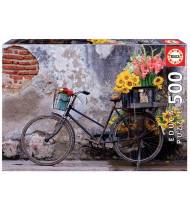 Puzzle 500 piezas. Bicicleta con flores||Puzzles/Juegos de mesa|8412668179882|LDR Sport - Libros de Ruta