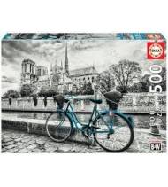 Puzzle Bicicleta cerca de Notre Dame de 500 Piezas Puzzles/Juegos de mesa 8412668184824