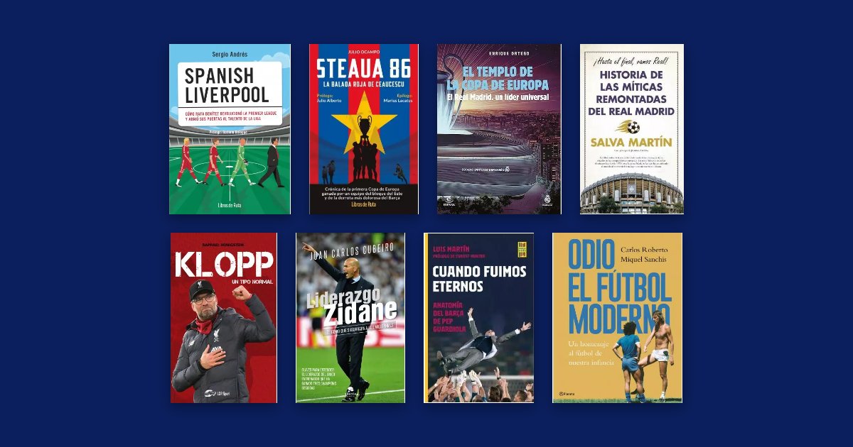 Vuelve la Champions: 8 libros para la fase liga 2026/27